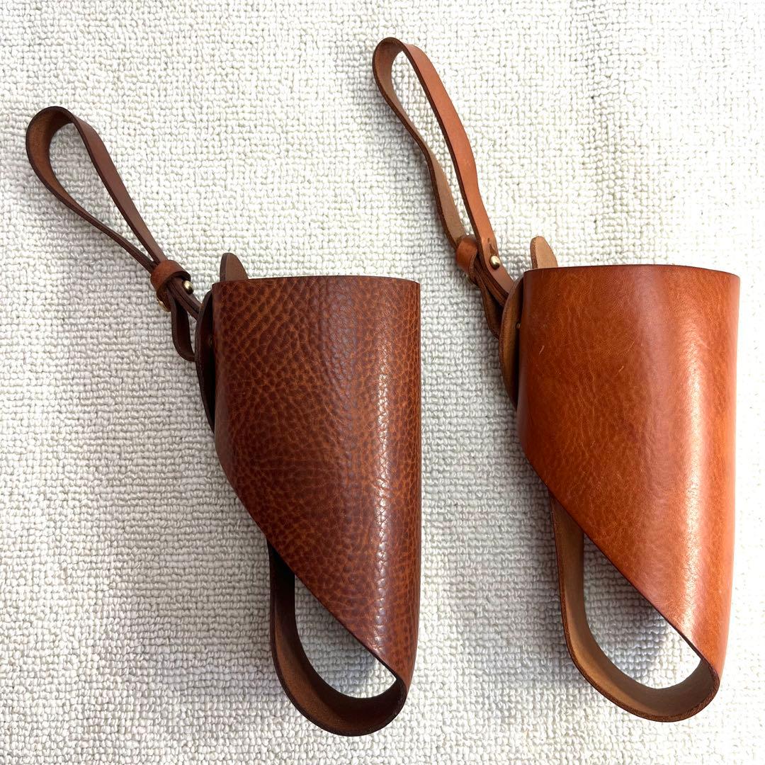 美品 organ オルガン ボトルホルダー 本革 水筒 HERZ 1個