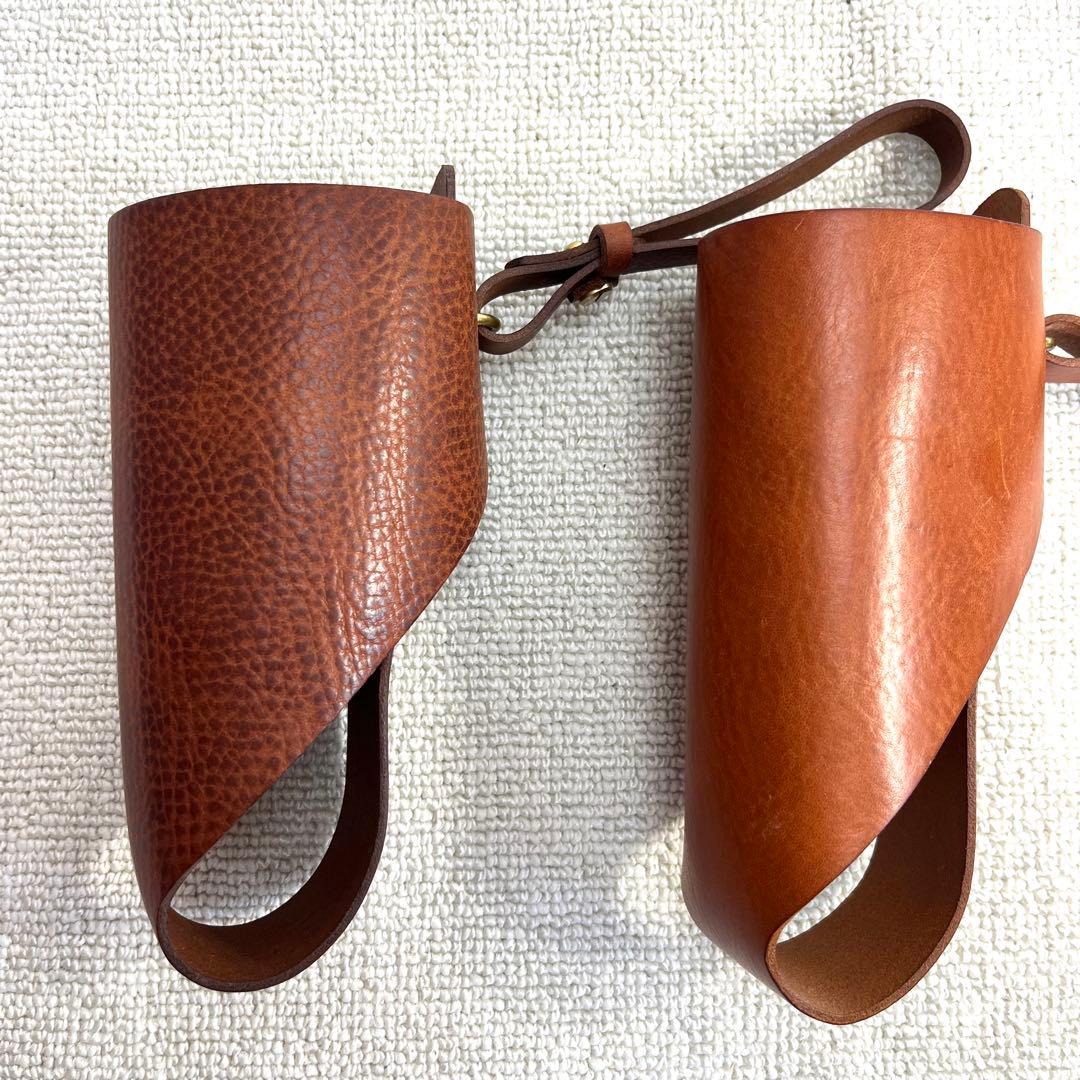 美品 organ オルガン ボトルホルダー 本革 水筒 HERZ 1個