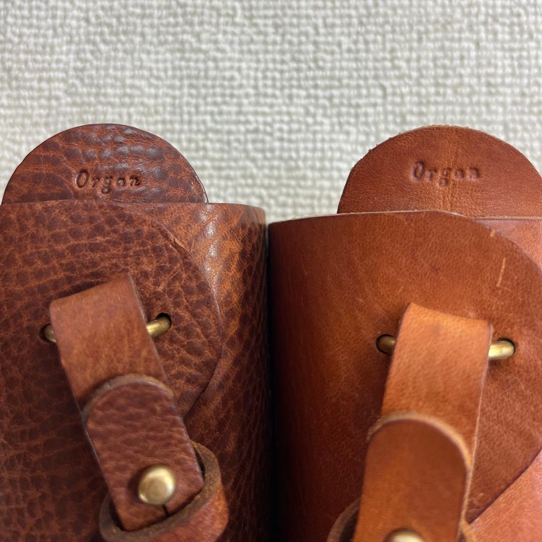 美品 organ オルガン ボトルホルダー 本革 水筒 HERZ 1個