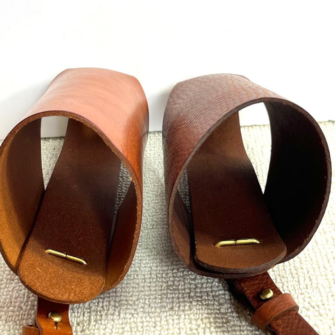 美品 organ オルガン ボトルホルダー 本革 水筒 HERZ 1個