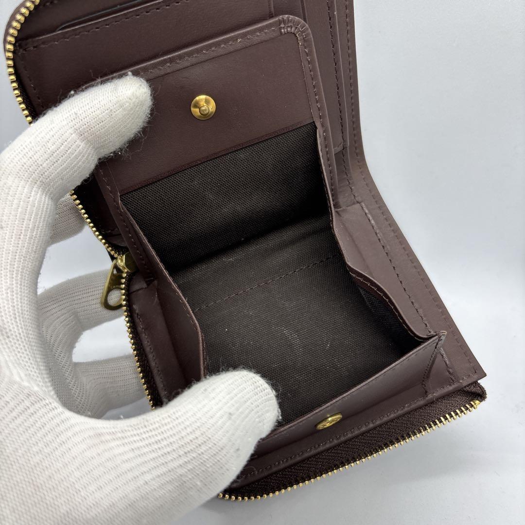 レンマ　クルバ　L字財布　タバコ　ブラウン系　プエブロレザー