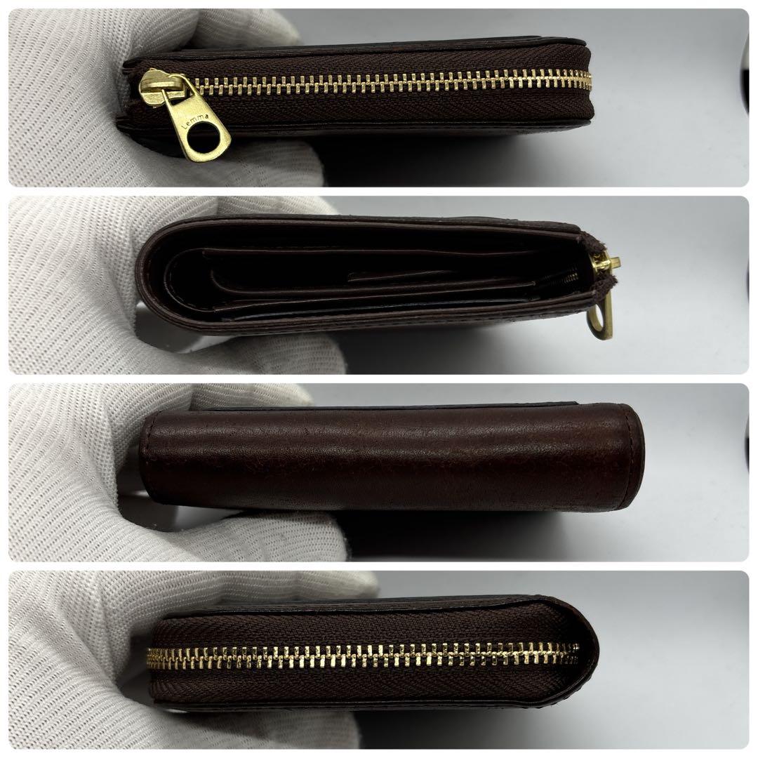 レンマ　クルバ　L字財布　タバコ　ブラウン系　プエブロレザー