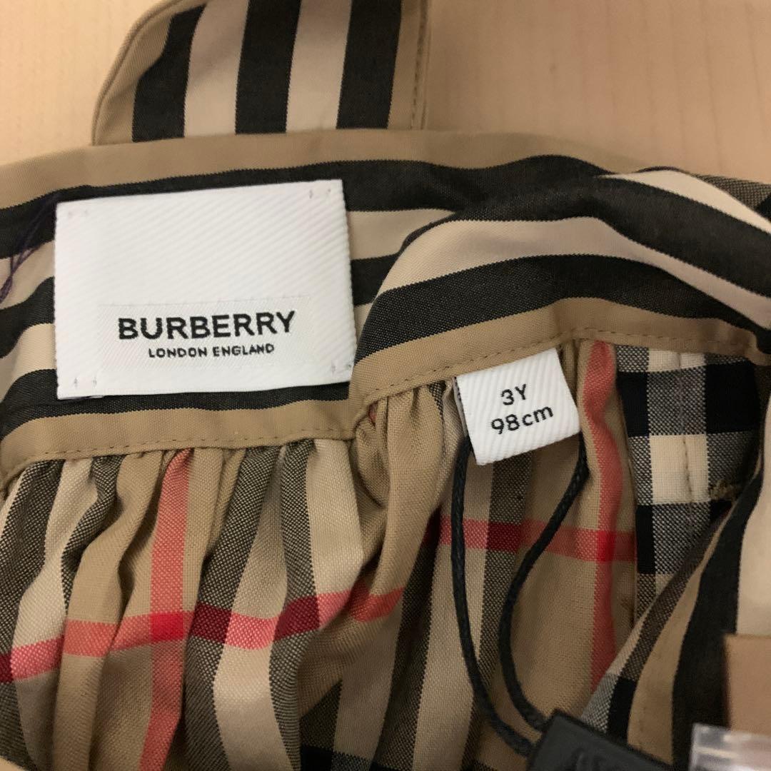 BURBERRY チェック柄 ノースリーブワンピース 3Y