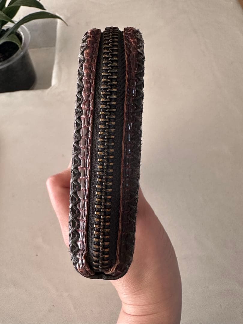 【FUNNY】リザード　スタリオン　チャーリーズウォレット　ダークブラウン