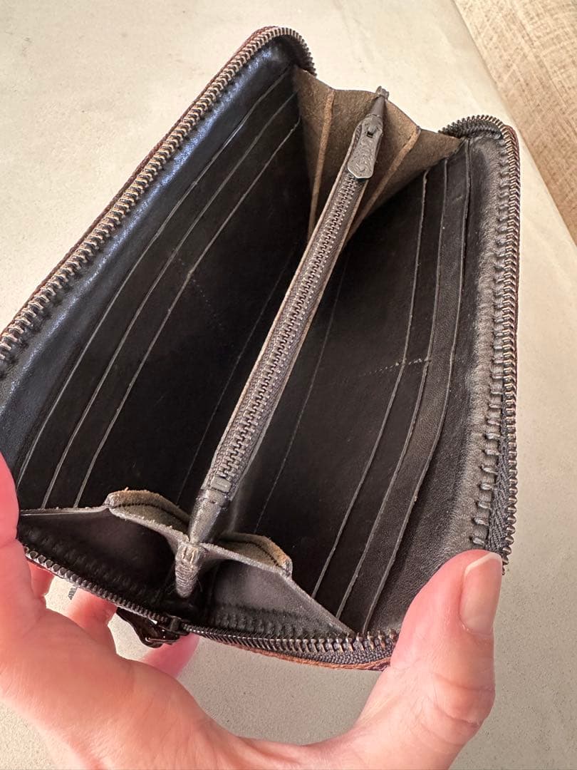 【FUNNY】リザード　スタリオン　チャーリーズウォレット　ダークブラウン