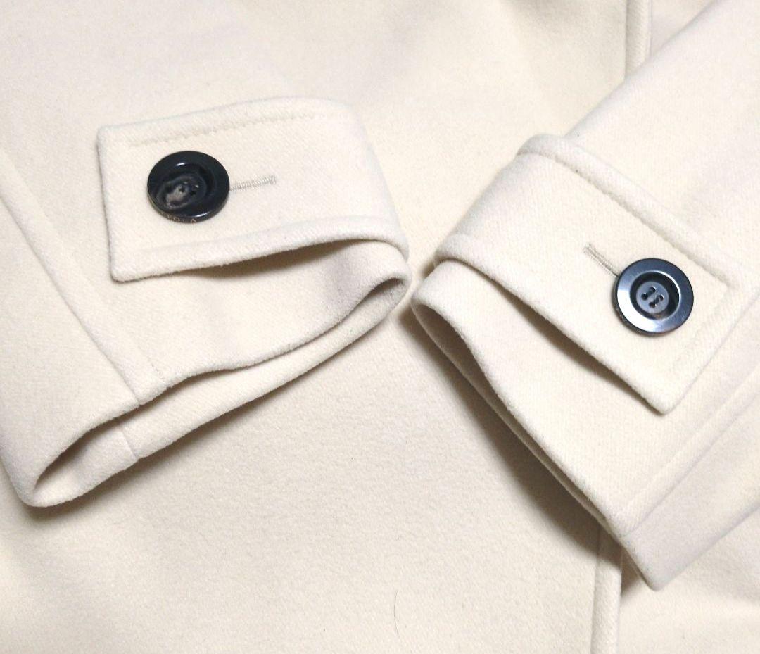 【美品】EPOCAファインダブルモッサ　コート　アイボリー　40サイズ