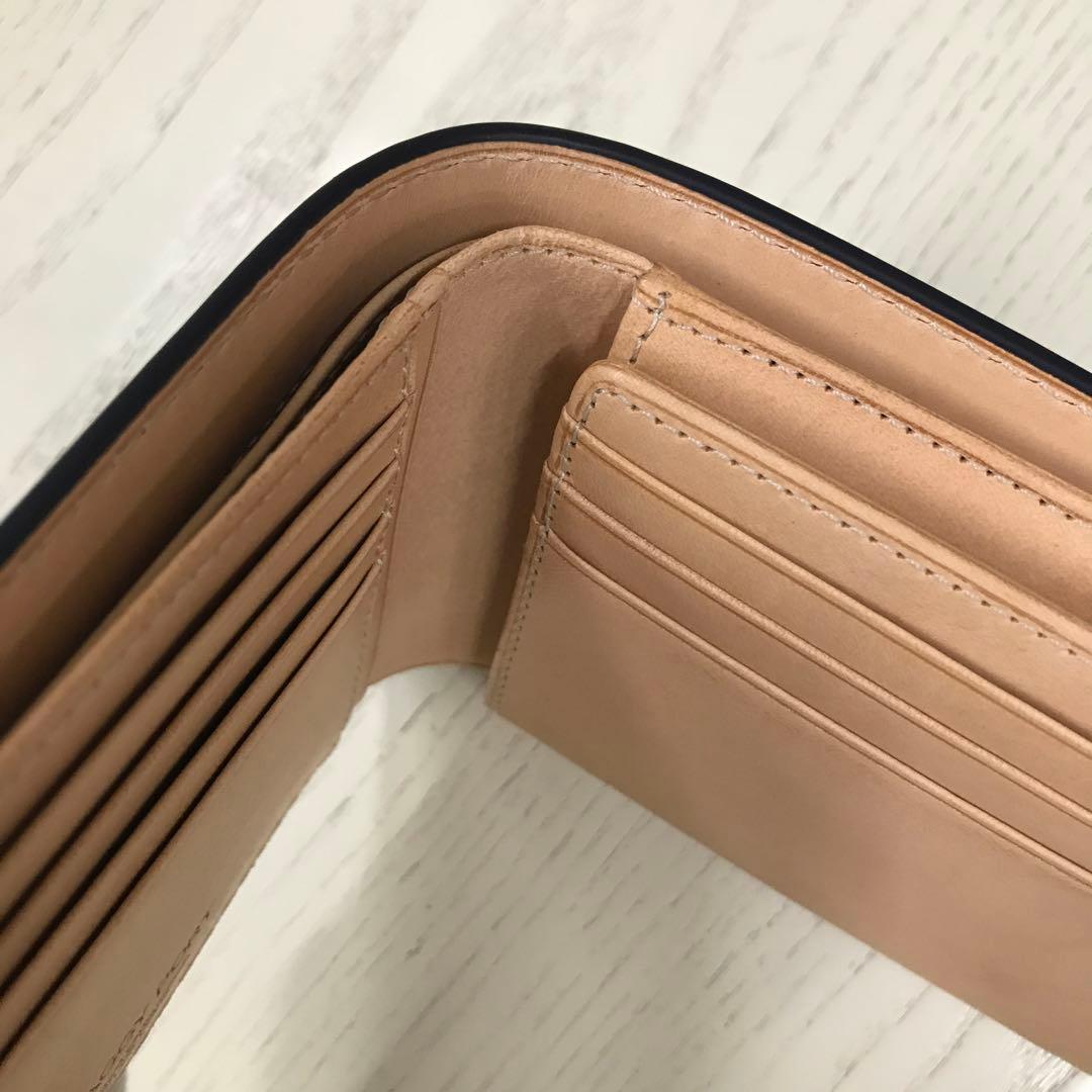 BAGGY PORTバギーポート 本革 二つ折り財布 ネイビー 新品未使用