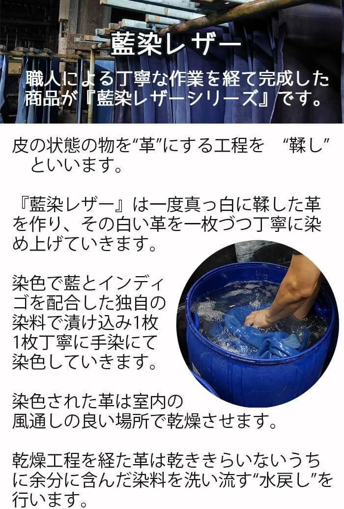 BAGGY PORTバギーポート 本革 二つ折り財布 ネイビー 新品未使用