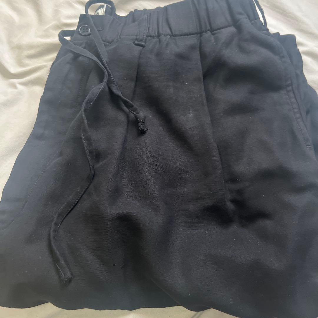 cootie productions ワイドスラックス トラウザー ブラック