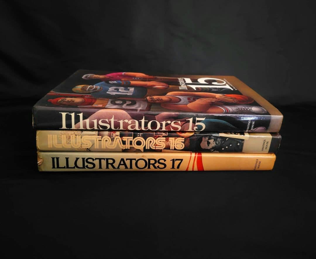 『ILLUSTRATORS 15.16.17 』1974年　3冊　イラスト集洋書