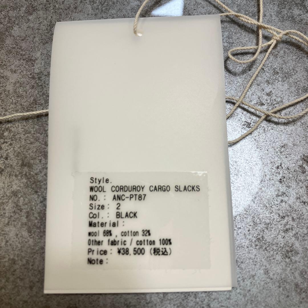 パンツ ANCELLM 25AW WOOL CORDUROY CARGO SLACKS