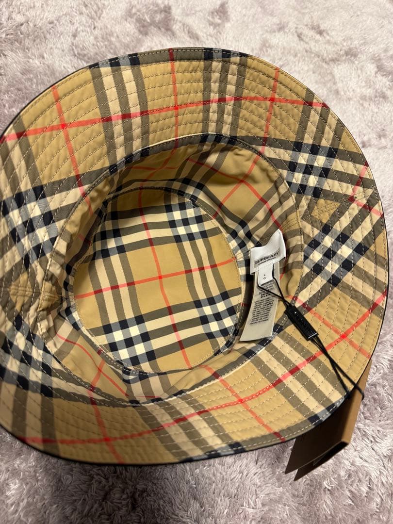 BURBERRY ブラック バケットハット 新品未使用タグ付き