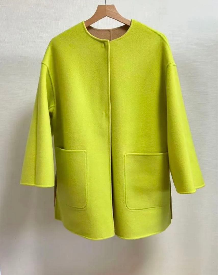 UNITED ARROWS バイカラー リバー ミドルコート　2025AW★今季