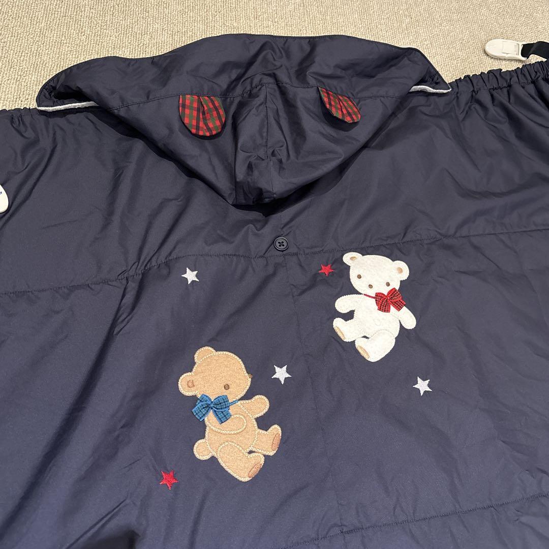 【familiar】ファミリア（〜90）抱っこ紐ケープ＊美品＊ベビーカー＊毛布