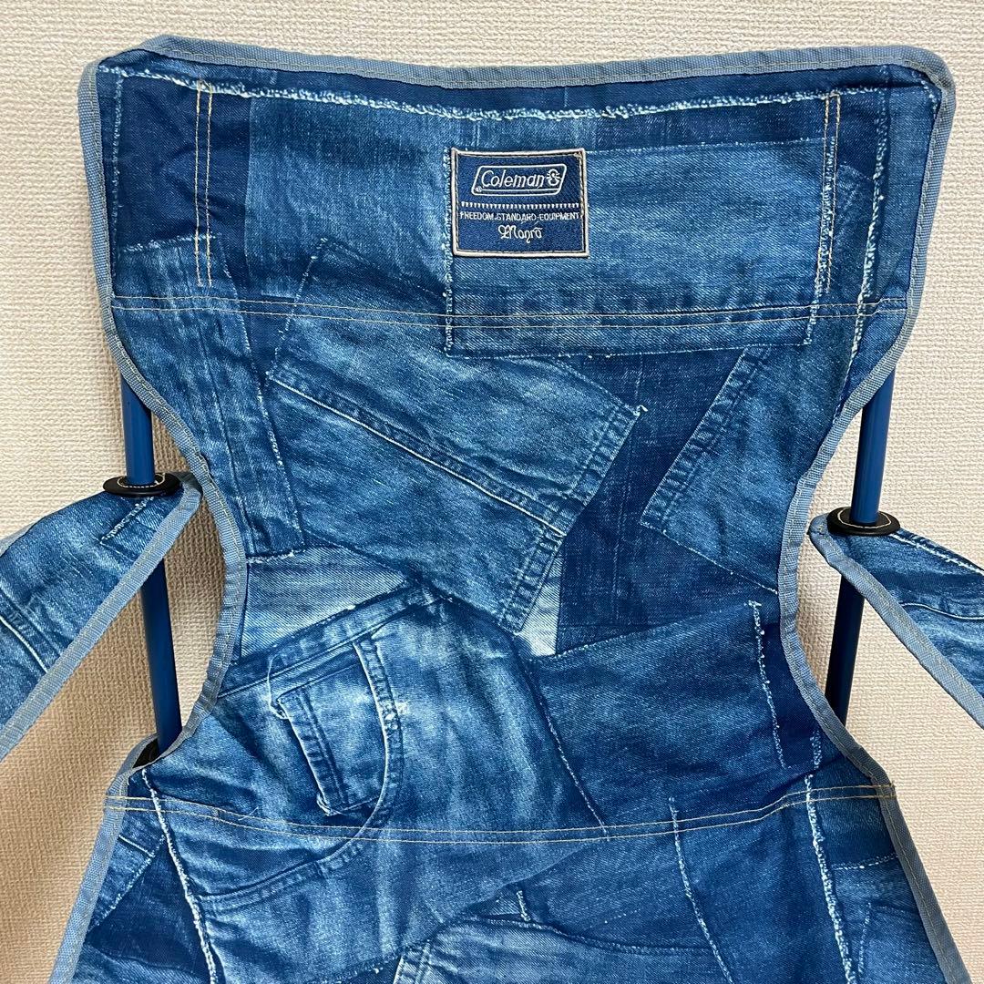 【廃盤】Coleman デニム風 コンパクト リゾートチェア ２脚セット イス