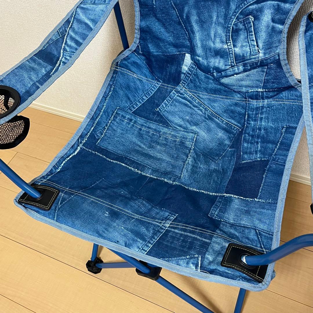 【廃盤】Coleman デニム風 コンパクト リゾートチェア ２脚セット イス