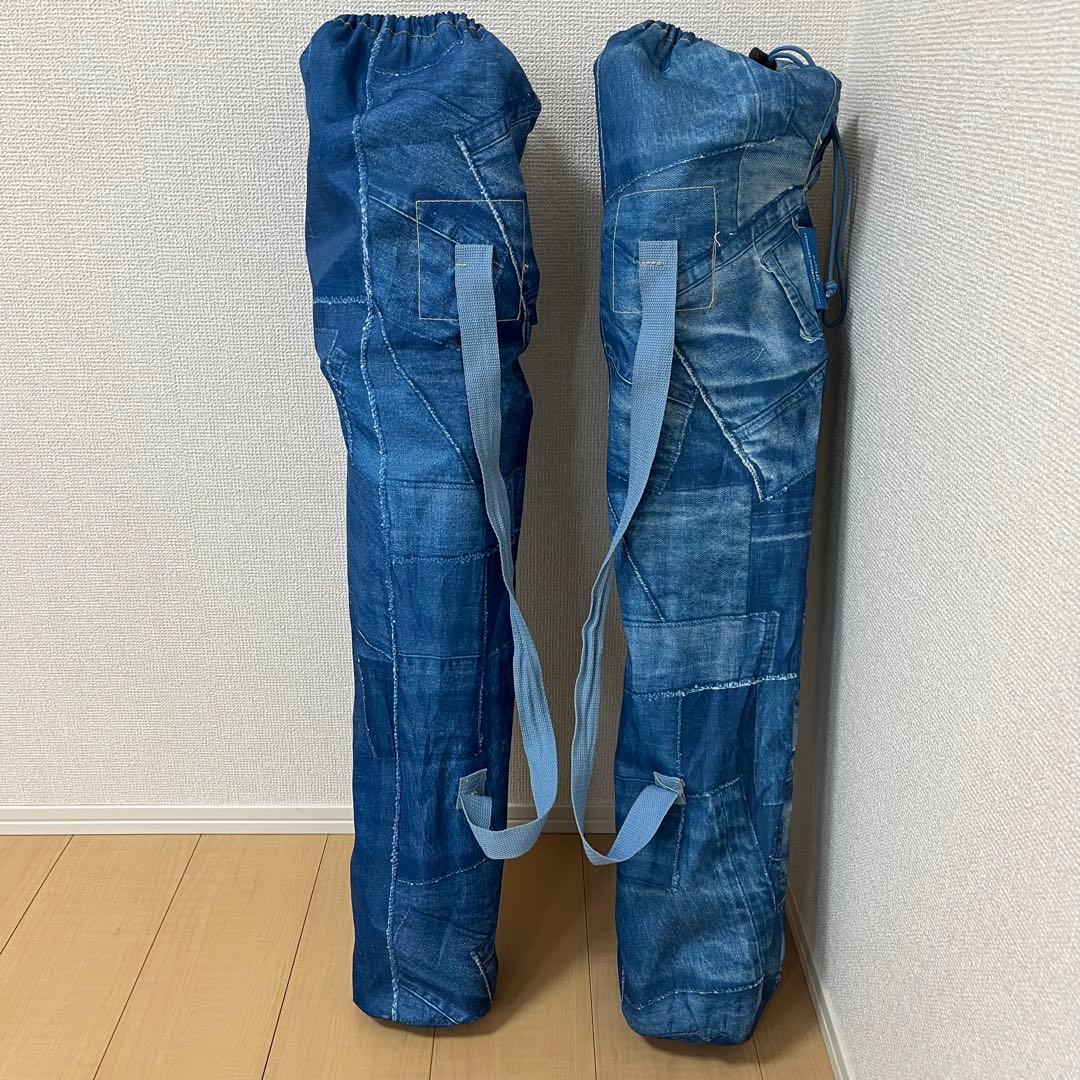 【廃盤】Coleman デニム風 コンパクト リゾートチェア ２脚セット イス