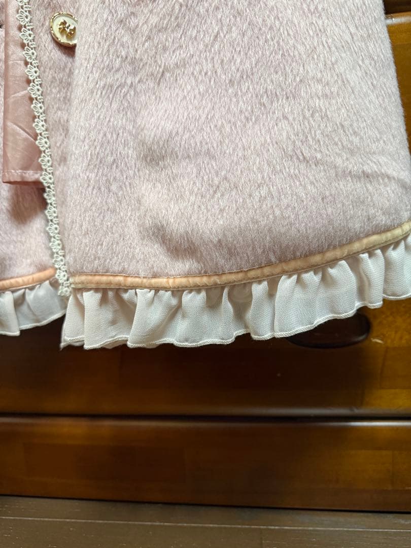 axesfemme ピンク ケープ付きコート