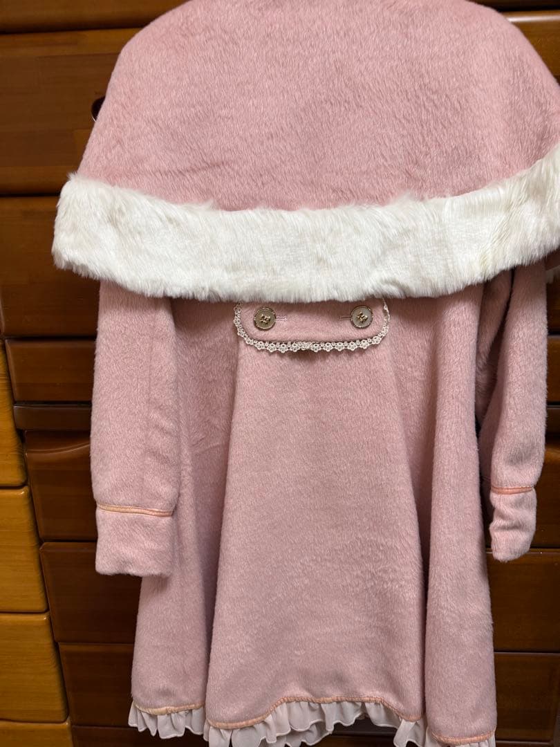 axesfemme ピンク ケープ付きコート