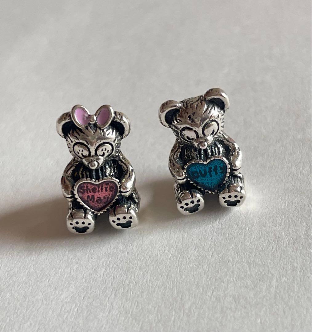 パンドラ ダッフィーとシェリーメイ 2点 セット