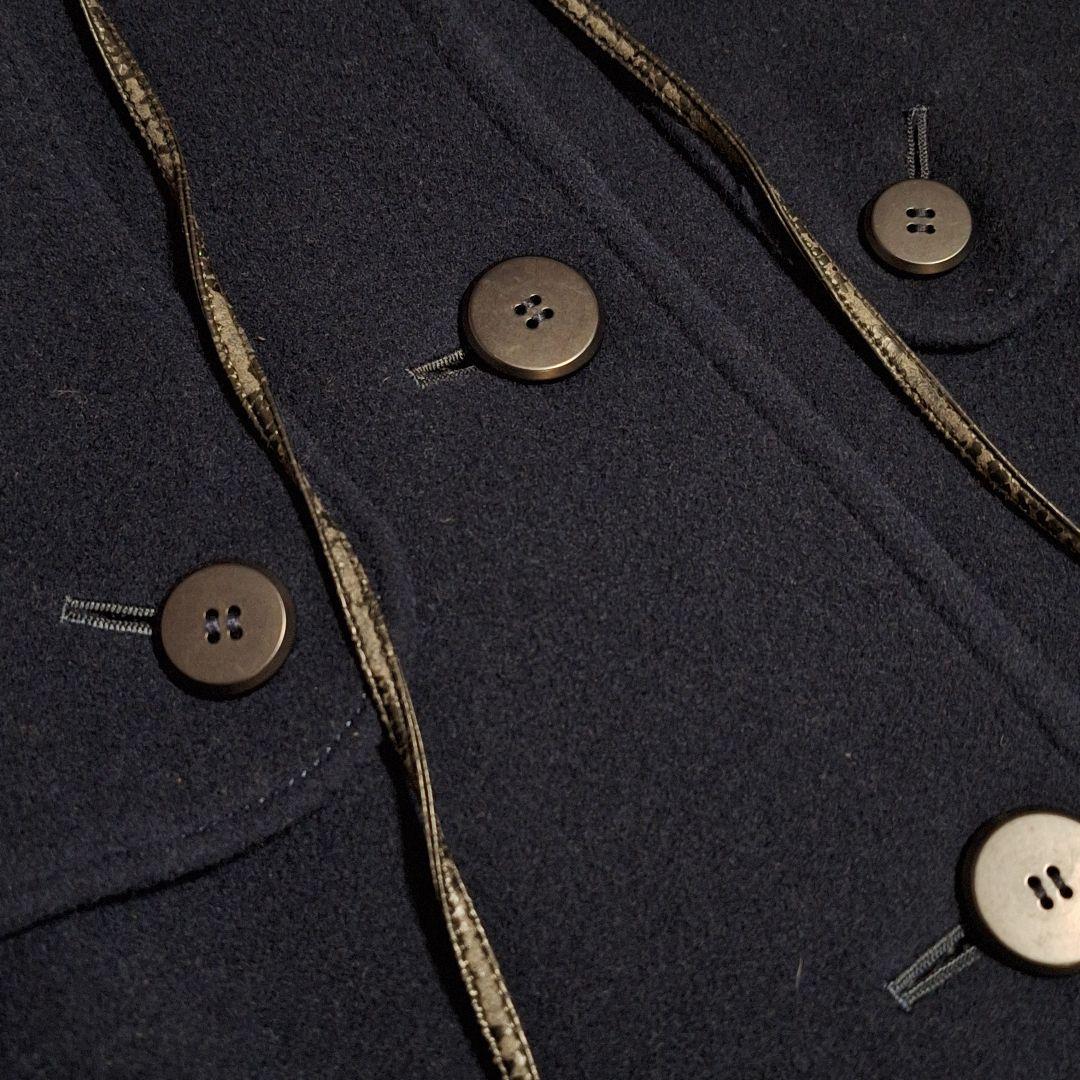 レリアン　2way　ケープコート　ロングコート　フォックスファー　カシミア混