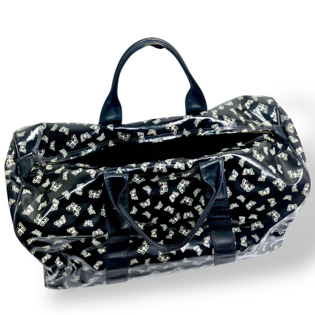 BOTTEGA VENETAボッテガ　ボストンバッグ　PVC レザー　黒　y2k