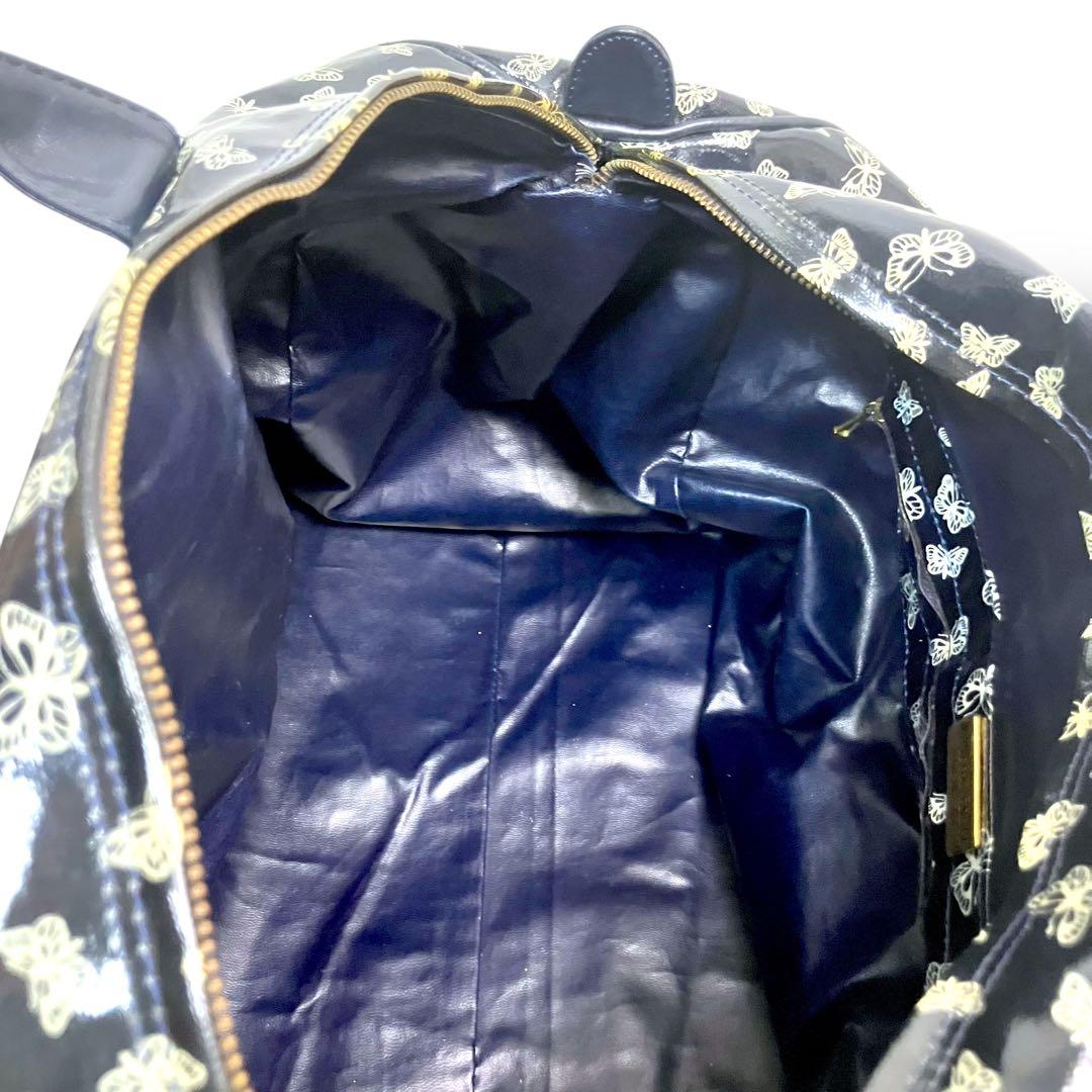 BOTTEGA VENETAボッテガ　ボストンバッグ　PVC レザー　黒　y2k