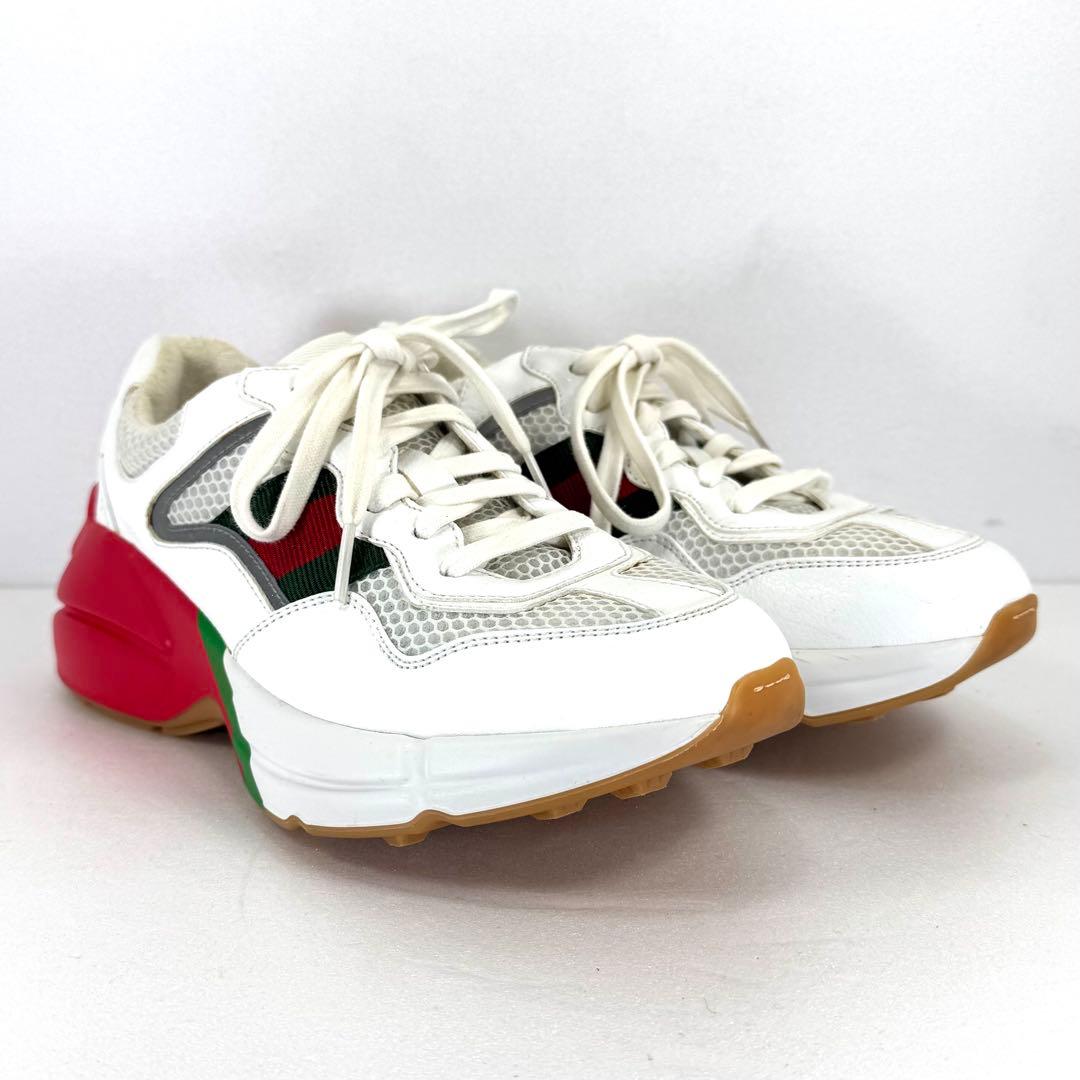 【GUCCI】 グッチ （23.5cm） Rhyton Sneakers 美品