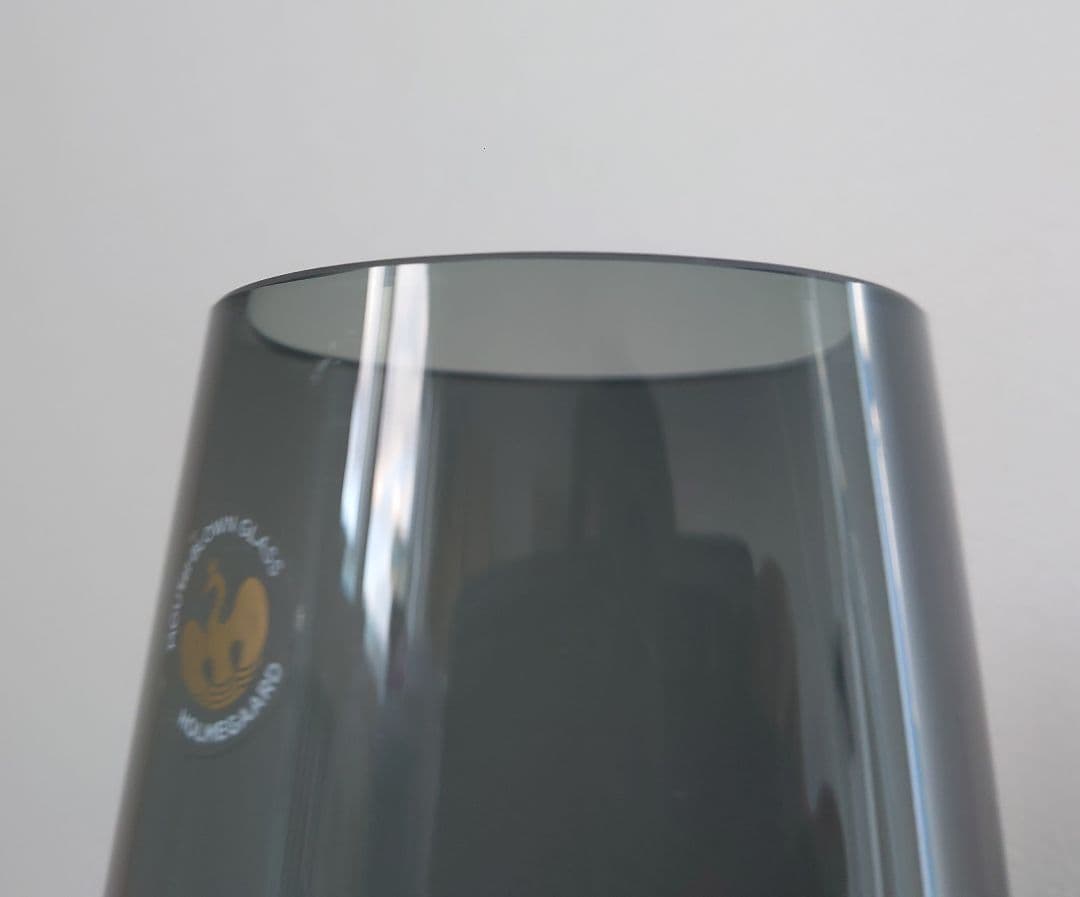 ★ホルムガード フローラベース24cm★検)花瓶 廃盤フラワー スモークグレー