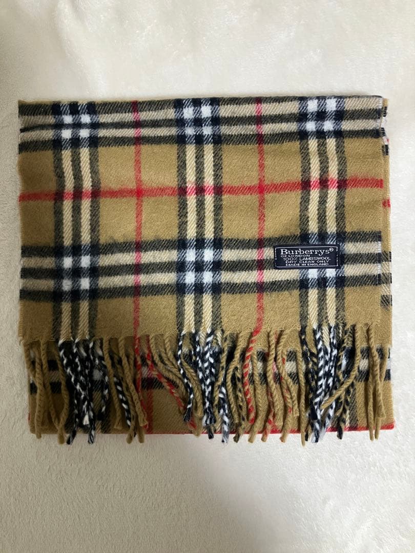 Burberrys ラムウールマフラー ノバチェック柄