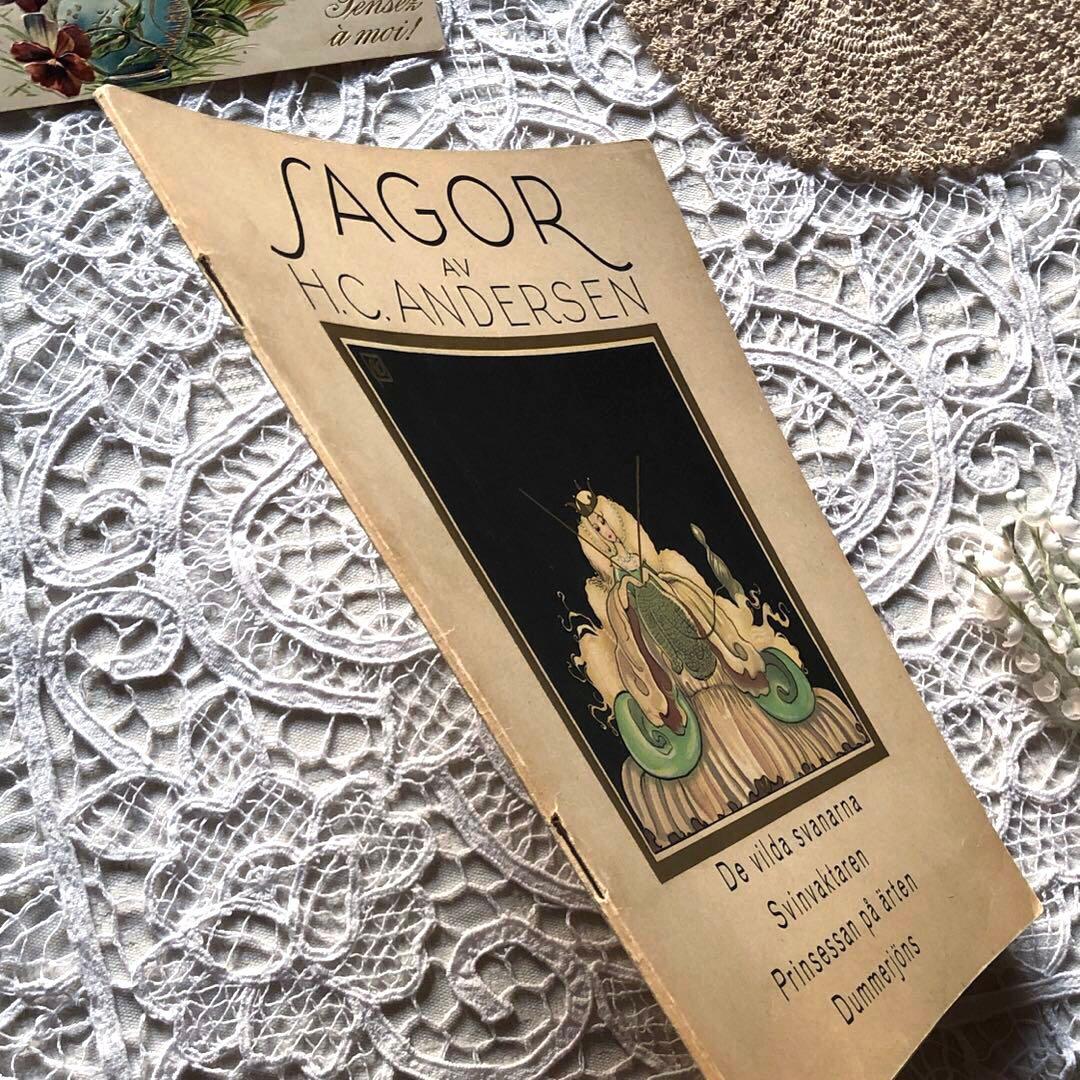 RN80 洋書古書 北欧ヴィンテージ ☆スウェーデン アンデルセン童話