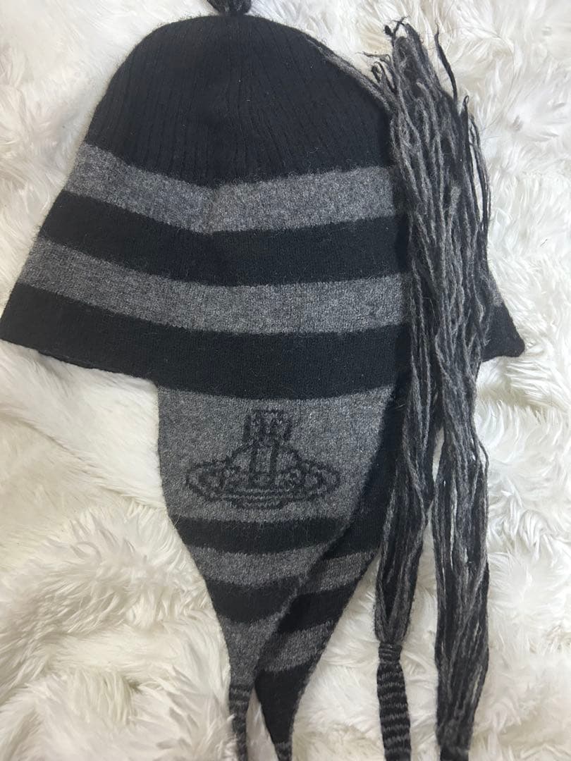 Vivienne Westwood ストライプニット帽