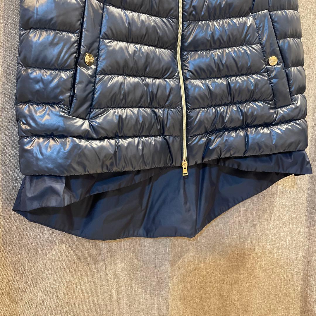 HERNOネイビー フード付きダウンベスト☆