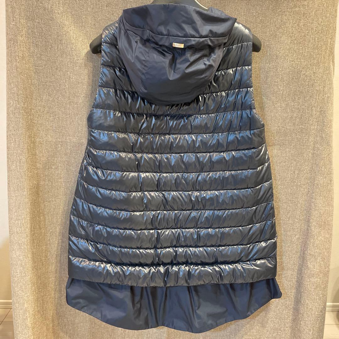 HERNOネイビー フード付きダウンベスト☆