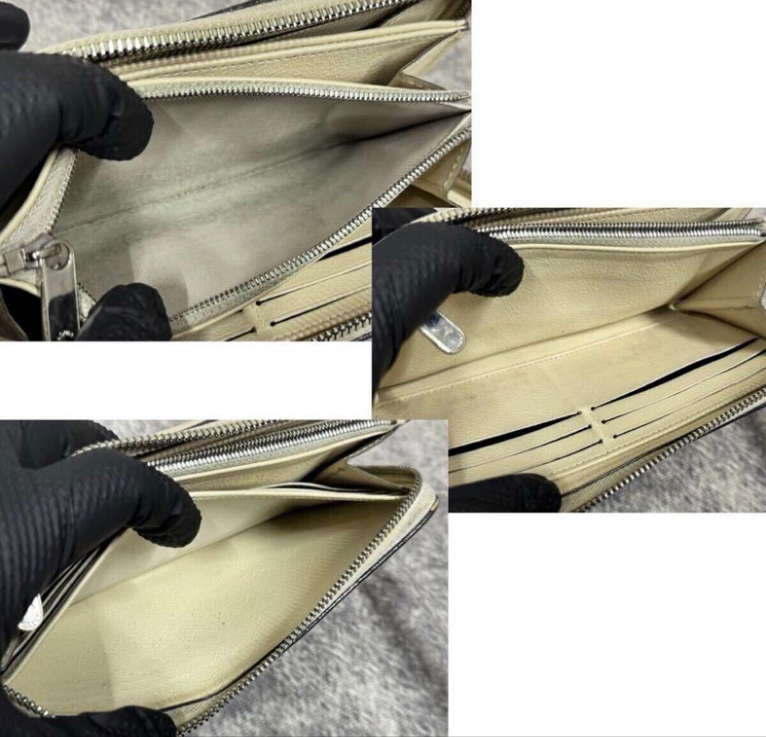 【良品】ルイヴィトン マヒナ モノグラム ラウンドファスナー 長財布