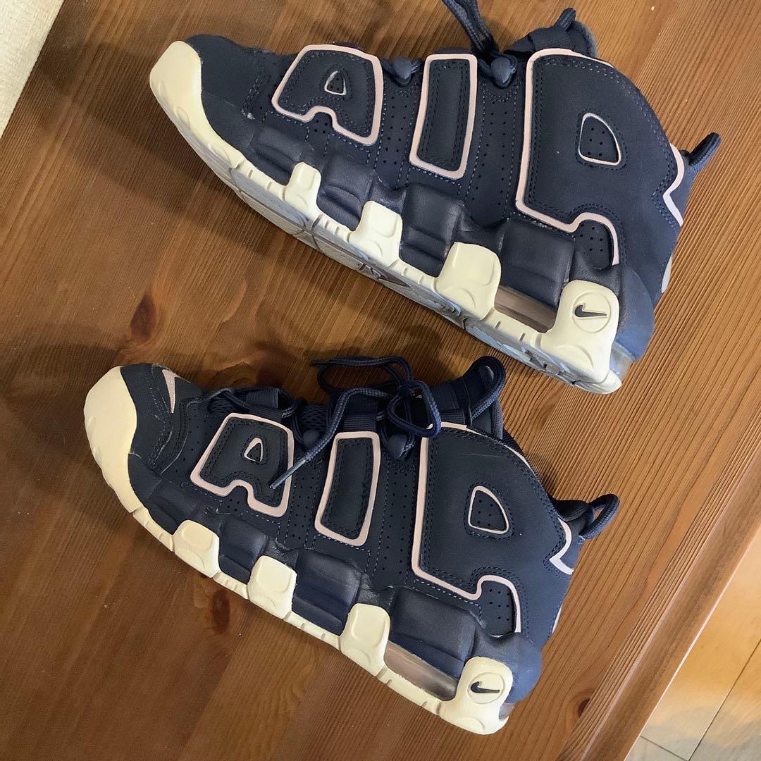 靴 NIKE AIR MORE UPTEMPO GS THUNDER BLUE