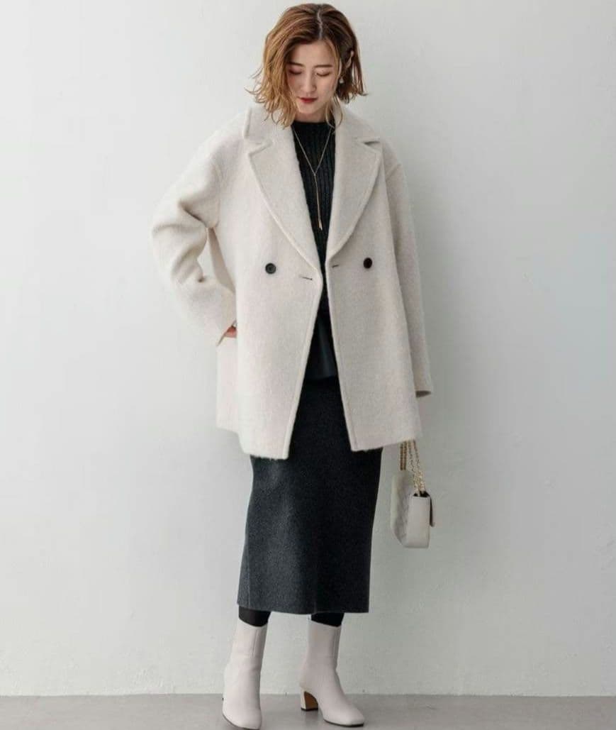 23区　ループカットシャギーピーコート