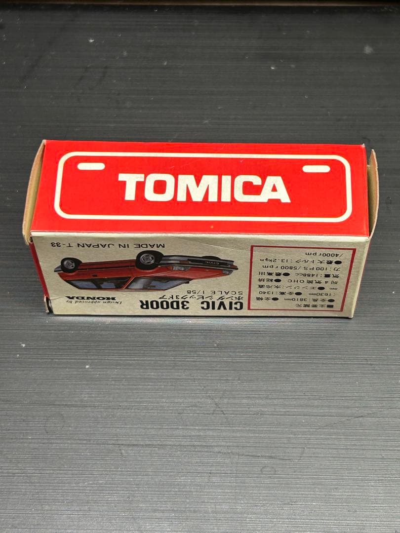 赤箱トミカ 当時物　ホンダ　シビック　3DOOR