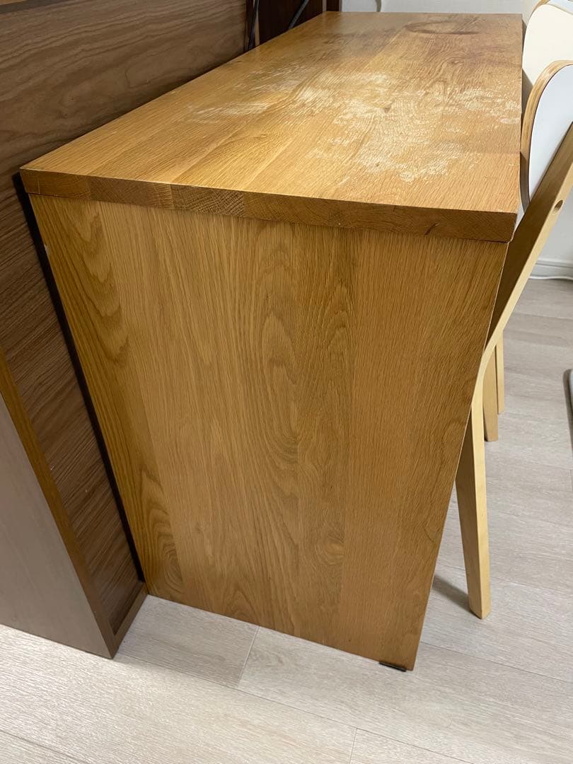 無印良品　木製シンプルテーブル コの字テーブル　45×115×72