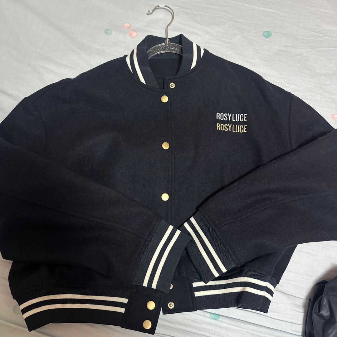 ジャケット・アウター ROSY WOOL STADIUM JACKET