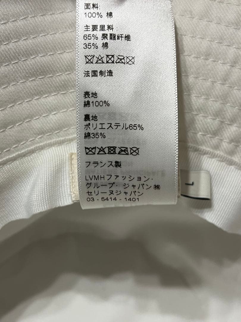 CELINE バケットハット ホワイトL