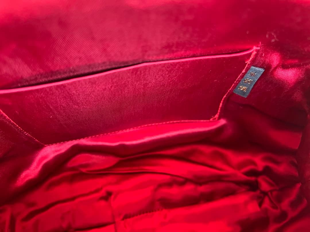 【送料無料】花柄 ビーズ手刺繍 ハンドバッグ パーティー フォーマル　状態キレイ