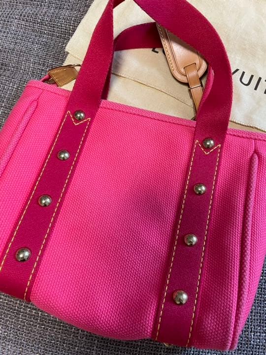 【保留】ルイヴィトン アンティグア・カバPM ピンク