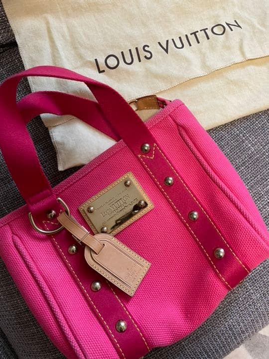 【保留】ルイヴィトン アンティグア・カバPM ピンク