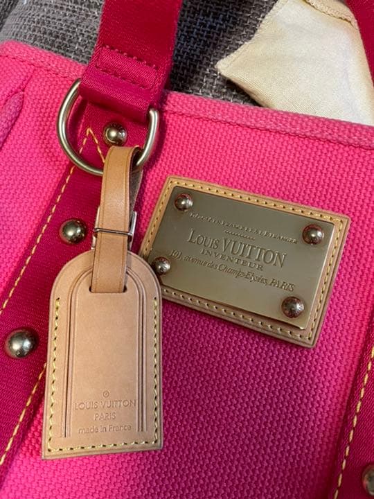 【保留】ルイヴィトン アンティグア・カバPM ピンク