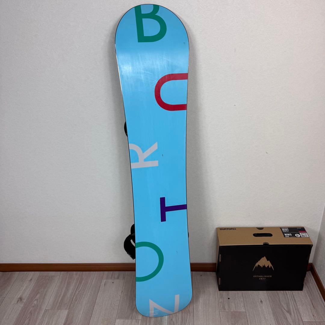 BURTON FEATHER 144cm スノーボード　レディースセット