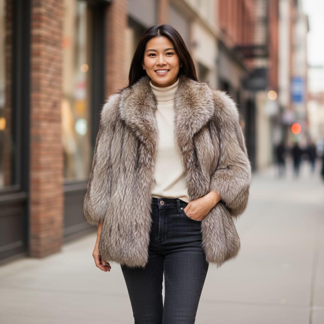 今季限定価格 ‼️【SAGA FOX／サガフォックス】 肉厚 毛皮 コート 高級感