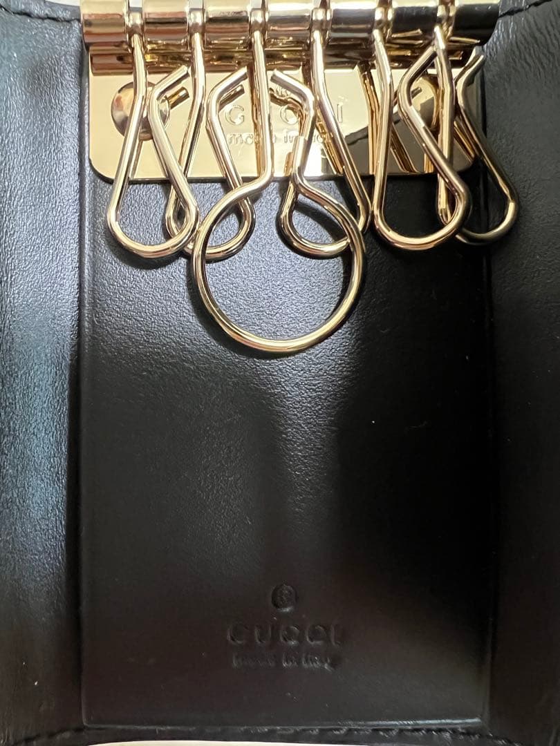 【新品未使用】GUCCI BOWY リボン キーケース ブラック