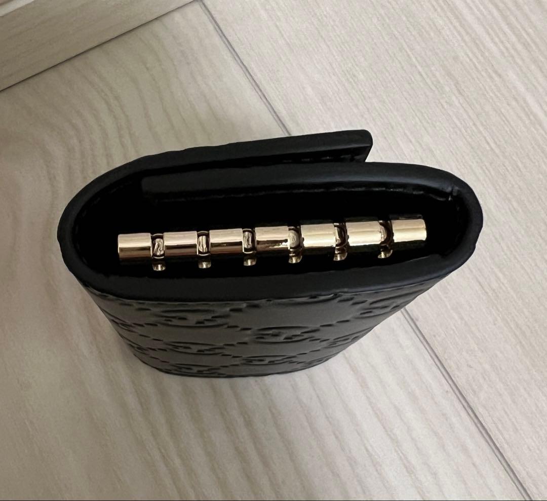 【新品未使用】GUCCI BOWY リボン キーケース ブラック