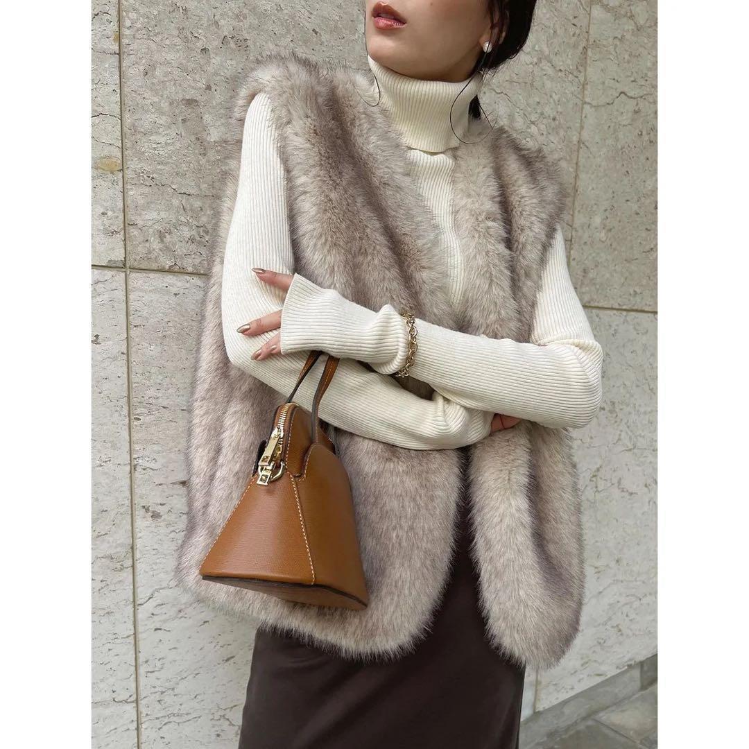 未使用品♡ anuans アニュアンス ショートファーベスト